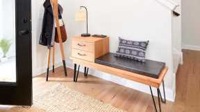 How to Build a Mid-Century Modern Bench