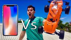 DODGING IPHONES WITH RC CARS!!