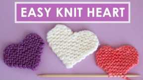 Easy Heart Knitting Pattern (Original by Studio Knit)