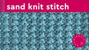 Sand Stitch Knitting Pattern for Beginners (2 Row Repeat)