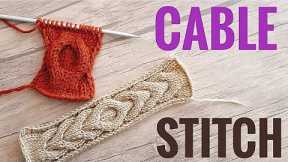 How to knit the horseshoe cable stitch | Easy knitting pattern for beginners