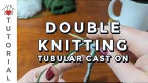 Double knitting tubular cast on | Tutorial | DeHart House Podcast