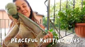 Peaceful knitting days | Crafty/knitting vlog