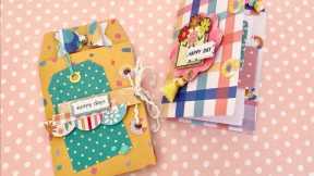6x6 Paper ~ Tag Style Tag Holder/Booklet ~ Happy/Flat Mail Idea | Easy and Simple to Make