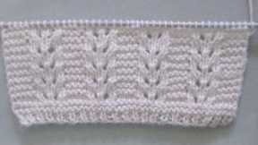 Pretty Eyelet knitting stitch pattern. Only 4 rows repeat.