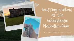 Weekend Vlog / Knitting Weekend @ Schoolhouse Airbnb in Massillon OH / Crazy Sock Lady