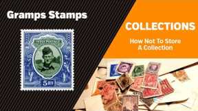 Stamp Collecting - How NOT To Store A Collection!