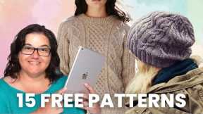 15 FREE Cable Knitting Patterns