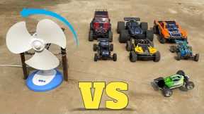 RC Cars vs Fan Tug Of War | JLB Cheetah RC Car |  Wltoys RC Cars