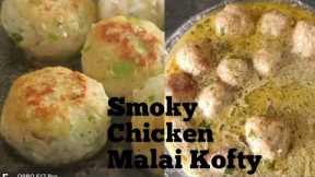 Smoky Chicken Malai Kofty Recipe|Chicken Malai Kofta by Healthy Hobbies| Chicken Meatballs Recipe