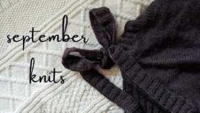 AUGUST KNITS | slow knitting and #fallfixalong