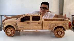 #86 Wood Carving - Ford F450 Limited 2022 (2 Months to Complete) - Woodworking Art