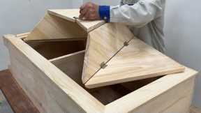 Amazing Ideas Woodworking Creative - Build A Cabinet With Kinetic Folding Doors Easy With This Way