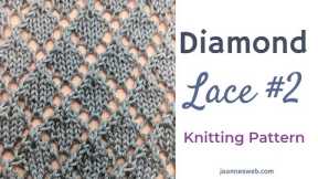 Diamond Lace #2 Knitting Pattern
