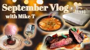 SEPTEMBER MONTHLY VLOG | Ramen Shops, Anniversary, Workout, Recording Music, Oasis Hot Tubs)