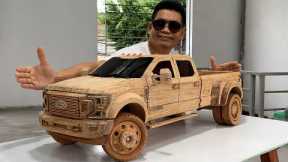#85 Wood Carving - 2022 Ford F-450 Super Duty - Woodworking Art