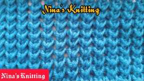 2 Rows Repeat Knitting Pattern With English Subtitles