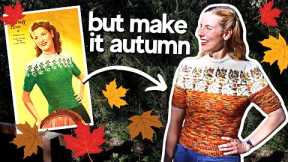 Knitting a Vintage Autumn Sweater - The Perfect Project for Fall