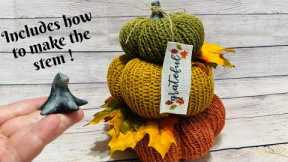 My Knitting Machine Pumpkin Stack that SOLD like CRAZY at my craft show or market. Includes the Stem