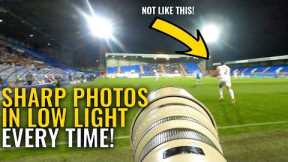 Tips for Sharp Images in Low Light: Sports Photography Settings
