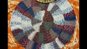 10 Stitch Spiral Twist Round Blanket Loom Knit in Garter Stitch