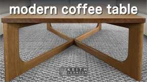 How to Build a Modern Coffee Table / Woodworking Mistakes!!