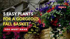 5 Easy Plants to Use Now for a Gorgeous Fall Basket 🌱🪴🌸 // Gardening Tips