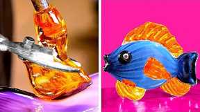 Satisfying Glass Blowing Craft And Other Mesmerizing Mini Crafts With Resin, Wood And Clay