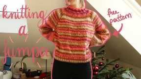 Knitting a jumper with a DROPS pattern | knit with me