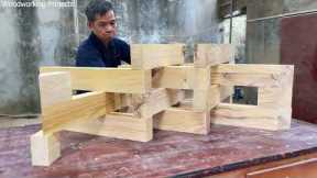 Installation Art In Woodworking _  Amazing Table Design