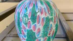 Round Egg Murrine Vase - Glass Blowing