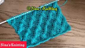 Super Easy Lace Knitting Pattern For Cardigans & Baby Projects With English Subtitles