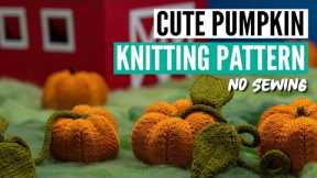 Realistic Pumpkin Knitting Pattern | Perfect for Halloween & Fall | No sewing