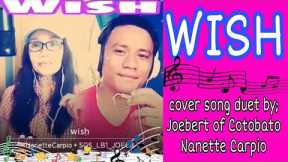 WISH (cover song duet by; Jobert of North Cotobato & Nanette Carpio)