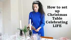 How to ORGANIZED HOME Christmas TABLE SET UP lunch/ dinner together with friends  Vlogmas 6