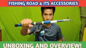 Hunting Hobby Fishing Spinning Rod, Reel, Accessories Complete Combo : Unboxing And Overview