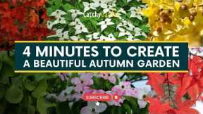 4 Minutes To Create a Beautiful Autumn Garden 🍁🌳 // Gardening Tips