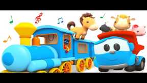 🔴Sing with Leo the Truck! Learn animals for kids with baby songs & nursery rhymes.