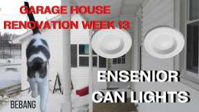 DEDDY MIKE'S GARAGE HOUSE RENOVATION WEEK 13 ENSENIOR LED CAN RECESSED LIGHTS