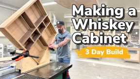 Insane Liquor Cabinet Build || Next Level Woodworking