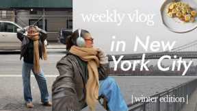 week in my life NYC | pottery wheel throwing class, new workouts, movie night!