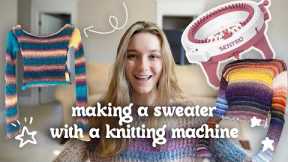 I made a sweater with a knitting machine! | sentro knitting machine