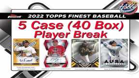 CASE #3 OF 5   -   2022 Topps FINEST 5 Case (40 Box) PLAYER BREAK eBay 02/11/23