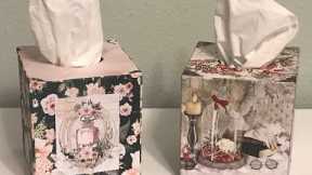 TISSUE BOX COVER TUTORIAL FROZEN ROSES | LADY  | SHELLIE GEIGLE JS HOBBIES & CRAFTS
