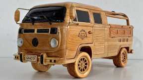 How a carpenter restores a 1976 Volkswagen Type 2 car - Woodworking Art