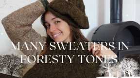 My wild knitting podcast | Ep. 20 | Forest-y tones, many pullovers and the queen of yarn chicken