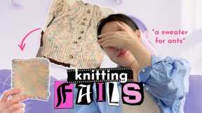 my top 5 (ish) knitting fails | knit & chat