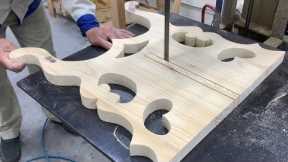 Amazing Skilful Woodworking - Skillful Skills To Create Artistic Curves - Beautiful Wooden table