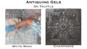 How to Age, Distress Painted Furniture using Antiquing Gel, & Truffle from ALL-IN-ONE Paint