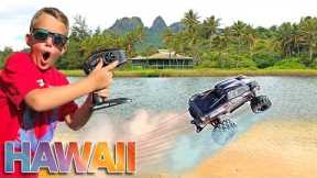 Will It Drive On The Beach?! RC Car Driving On Water In HawaiI!